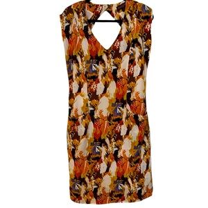 Anthropologie Maple by Some Odd Rubies Dress with diamond cut out front/back, 12